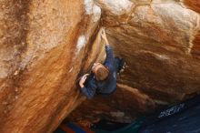 Bouldering in Hueco Tanks on 12/24/2018 with Blue Lizard Climbing and Yoga

Filename: SRM_20181224_1118430.jpg
Aperture: f/2.8
Shutter Speed: 1/320
Body: Canon EOS-1D Mark II
Lens: Canon EF 50mm f/1.8 II