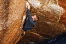 Bouldering in Hueco Tanks on 12/24/2018 with Blue Lizard Climbing and Yoga

Filename: SRM_20181224_1118470.jpg
Aperture: f/2.8
Shutter Speed: 1/320
Body: Canon EOS-1D Mark II
Lens: Canon EF 50mm f/1.8 II