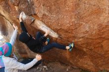 Bouldering in Hueco Tanks on 12/24/2018 with Blue Lizard Climbing and Yoga

Filename: SRM_20181224_1127220.jpg
Aperture: f/3.5
Shutter Speed: 1/250
Body: Canon EOS-1D Mark II
Lens: Canon EF 50mm f/1.8 II