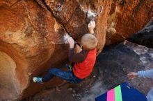Bouldering in Hueco Tanks on 12/24/2018 with Blue Lizard Climbing and Yoga

Filename: SRM_20181224_1130320.jpg
Aperture: f/4.0
Shutter Speed: 1/200
Body: Canon EOS-1D Mark II
Lens: Canon EF 16-35mm f/2.8 L