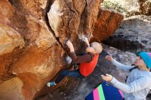 Bouldering in Hueco Tanks on 12/24/2018 with Blue Lizard Climbing and Yoga

Filename: SRM_20181224_1130400.jpg
Aperture: f/4.0
Shutter Speed: 1/200
Body: Canon EOS-1D Mark II
Lens: Canon EF 16-35mm f/2.8 L