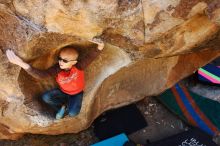 Bouldering in Hueco Tanks on 12/24/2018 with Blue Lizard Climbing and Yoga

Filename: SRM_20181224_1138460.jpg
Aperture: f/5.6
Shutter Speed: 1/160
Body: Canon EOS-1D Mark II
Lens: Canon EF 16-35mm f/2.8 L