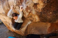 Bouldering in Hueco Tanks on 12/24/2018 with Blue Lizard Climbing and Yoga

Filename: SRM_20181224_1147100.jpg
Aperture: f/5.6
Shutter Speed: 1/200
Body: Canon EOS-1D Mark II
Lens: Canon EF 16-35mm f/2.8 L