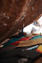 Bouldering in Hueco Tanks on 12/24/2018 with Blue Lizard Climbing and Yoga

Filename: SRM_20181224_1400120.jpg
Aperture: f/2.0
Shutter Speed: 1/125
Body: Canon EOS-1D Mark II
Lens: Canon EF 50mm f/1.8 II