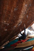 Bouldering in Hueco Tanks on 12/24/2018 with Blue Lizard Climbing and Yoga

Filename: SRM_20181224_1400150.jpg
Aperture: f/2.2
Shutter Speed: 1/125
Body: Canon EOS-1D Mark II
Lens: Canon EF 50mm f/1.8 II