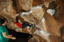 Bouldering in Hueco Tanks on 12/24/2018 with Blue Lizard Climbing and Yoga

Filename: SRM_20181224_1434460.jpg
Aperture: f/8.0
Shutter Speed: 1/250
Body: Canon EOS-1D Mark II
Lens: Canon EF 16-35mm f/2.8 L