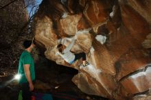 Bouldering in Hueco Tanks on 12/24/2018 with Blue Lizard Climbing and Yoga

Filename: SRM_20181224_1437480.jpg
Aperture: f/8.0
Shutter Speed: 1/250
Body: Canon EOS-1D Mark II
Lens: Canon EF 16-35mm f/2.8 L