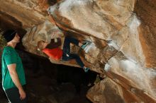 Bouldering in Hueco Tanks on 12/24/2018 with Blue Lizard Climbing and Yoga

Filename: SRM_20181224_1439240.jpg
Aperture: f/8.0
Shutter Speed: 1/250
Body: Canon EOS-1D Mark II
Lens: Canon EF 16-35mm f/2.8 L