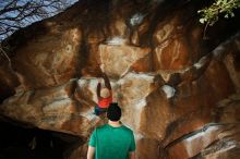 Bouldering in Hueco Tanks on 12/24/2018 with Blue Lizard Climbing and Yoga

Filename: SRM_20181224_1440000.jpg
Aperture: f/8.0
Shutter Speed: 1/250
Body: Canon EOS-1D Mark II
Lens: Canon EF 16-35mm f/2.8 L