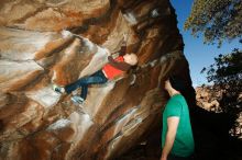 Bouldering in Hueco Tanks on 12/24/2018 with Blue Lizard Climbing and Yoga

Filename: SRM_20181224_1442310.jpg
Aperture: f/8.0
Shutter Speed: 1/250
Body: Canon EOS-1D Mark II
Lens: Canon EF 16-35mm f/2.8 L