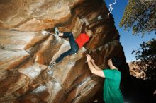 Bouldering in Hueco Tanks on 12/24/2018 with Blue Lizard Climbing and Yoga

Filename: SRM_20181224_1442360.jpg
Aperture: f/8.0
Shutter Speed: 1/250
Body: Canon EOS-1D Mark II
Lens: Canon EF 16-35mm f/2.8 L