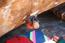 Bouldering in Hueco Tanks on 12/24/2018 with Blue Lizard Climbing and Yoga

Filename: SRM_20181224_1453360.jpg
Aperture: f/4.0
Shutter Speed: 1/640
Body: Canon EOS-1D Mark II
Lens: Canon EF 16-35mm f/2.8 L