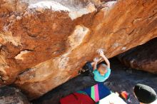 Bouldering in Hueco Tanks on 12/24/2018 with Blue Lizard Climbing and Yoga

Filename: SRM_20181224_1500170.jpg
Aperture: f/5.0
Shutter Speed: 1/400
Body: Canon EOS-1D Mark II
Lens: Canon EF 16-35mm f/2.8 L