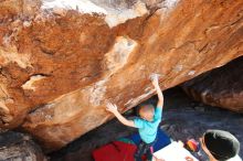 Bouldering in Hueco Tanks on 12/24/2018 with Blue Lizard Climbing and Yoga

Filename: SRM_20181224_1500200.jpg
Aperture: f/5.0
Shutter Speed: 1/320
Body: Canon EOS-1D Mark II
Lens: Canon EF 16-35mm f/2.8 L