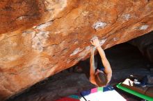 Bouldering in Hueco Tanks on 12/24/2018 with Blue Lizard Climbing and Yoga

Filename: SRM_20181224_1516580.jpg
Aperture: f/5.0
Shutter Speed: 1/400
Body: Canon EOS-1D Mark II
Lens: Canon EF 16-35mm f/2.8 L