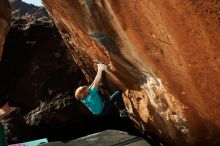 Bouldering in Hueco Tanks on 12/24/2018 with Blue Lizard Climbing and Yoga

Filename: SRM_20181224_1542550.jpg
Aperture: f/8.0
Shutter Speed: 1/250
Body: Canon EOS-1D Mark II
Lens: Canon EF 16-35mm f/2.8 L
