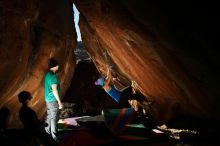 Bouldering in Hueco Tanks on 12/24/2018 with Blue Lizard Climbing and Yoga

Filename: SRM_20181224_1549330.jpg
Aperture: f/8.0
Shutter Speed: 1/250
Body: Canon EOS-1D Mark II
Lens: Canon EF 16-35mm f/2.8 L