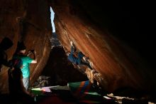 Bouldering in Hueco Tanks on 12/24/2018 with Blue Lizard Climbing and Yoga

Filename: SRM_20181224_1550190.jpg
Aperture: f/8.0
Shutter Speed: 1/250
Body: Canon EOS-1D Mark II
Lens: Canon EF 16-35mm f/2.8 L