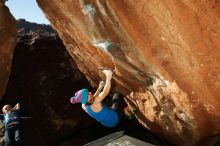 Bouldering in Hueco Tanks on 12/24/2018 with Blue Lizard Climbing and Yoga

Filename: SRM_20181224_1558330.jpg
Aperture: f/8.0
Shutter Speed: 1/250
Body: Canon EOS-1D Mark II
Lens: Canon EF 16-35mm f/2.8 L