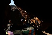 Bouldering in Hueco Tanks on 12/24/2018 with Blue Lizard Climbing and Yoga

Filename: SRM_20181224_1558400.jpg
Aperture: f/8.0
Shutter Speed: 1/250
Body: Canon EOS-1D Mark II
Lens: Canon EF 16-35mm f/2.8 L