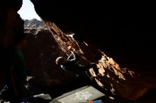 Bouldering in Hueco Tanks on 12/24/2018 with Blue Lizard Climbing and Yoga

Filename: SRM_20181224_1559110.jpg
Aperture: f/5.6
Shutter Speed: 1/250
Body: Canon EOS-1D Mark II
Lens: Canon EF 16-35mm f/2.8 L