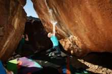 Bouldering in Hueco Tanks on 12/24/2018 with Blue Lizard Climbing and Yoga

Filename: SRM_20181224_1602050.jpg
Aperture: f/8.0
Shutter Speed: 1/250
Body: Canon EOS-1D Mark II
Lens: Canon EF 16-35mm f/2.8 L