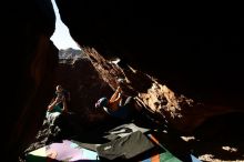 Bouldering in Hueco Tanks on 12/24/2018 with Blue Lizard Climbing and Yoga

Filename: SRM_20181224_1602400.jpg
Aperture: f/5.6
Shutter Speed: 1/250
Body: Canon EOS-1D Mark II
Lens: Canon EF 16-35mm f/2.8 L