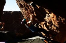 Bouldering in Hueco Tanks on 12/24/2018 with Blue Lizard Climbing and Yoga

Filename: SRM_20181224_1602570.jpg
Aperture: f/5.6
Shutter Speed: 1/250
Body: Canon EOS-1D Mark II
Lens: Canon EF 16-35mm f/2.8 L