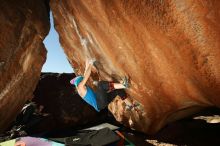 Bouldering in Hueco Tanks on 12/24/2018 with Blue Lizard Climbing and Yoga

Filename: SRM_20181224_1603070.jpg
Aperture: f/8.0
Shutter Speed: 1/250
Body: Canon EOS-1D Mark II
Lens: Canon EF 16-35mm f/2.8 L