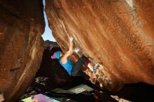 Bouldering in Hueco Tanks on 12/24/2018 with Blue Lizard Climbing and Yoga

Filename: SRM_20181224_1603130.jpg
Aperture: f/8.0
Shutter Speed: 1/250
Body: Canon EOS-1D Mark II
Lens: Canon EF 16-35mm f/2.8 L