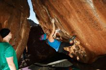 Bouldering in Hueco Tanks on 12/24/2018 with Blue Lizard Climbing and Yoga

Filename: SRM_20181224_1615380.jpg
Aperture: f/8.0
Shutter Speed: 1/250
Body: Canon EOS-1D Mark II
Lens: Canon EF 16-35mm f/2.8 L