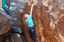 Bouldering in Hueco Tanks on 12/24/2018 with Blue Lizard Climbing and Yoga

Filename: SRM_20181224_1629100.jpg
Aperture: f/2.8
Shutter Speed: 1/200
Body: Canon EOS-1D Mark II
Lens: Canon EF 50mm f/1.8 II