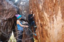 Bouldering in Hueco Tanks on 12/24/2018 with Blue Lizard Climbing and Yoga

Filename: SRM_20181224_1633070.jpg
Aperture: f/2.8
Shutter Speed: 1/200
Body: Canon EOS-1D Mark II
Lens: Canon EF 50mm f/1.8 II