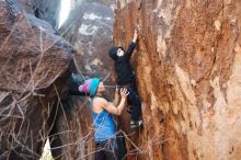 Bouldering in Hueco Tanks on 12/24/2018 with Blue Lizard Climbing and Yoga

Filename: SRM_20181224_1636350.jpg
Aperture: f/2.8
Shutter Speed: 1/200
Body: Canon EOS-1D Mark II
Lens: Canon EF 50mm f/1.8 II