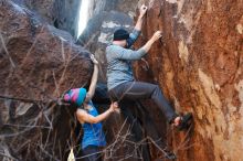Bouldering in Hueco Tanks on 12/24/2018 with Blue Lizard Climbing and Yoga

Filename: SRM_20181224_1639070.jpg
Aperture: f/3.2
Shutter Speed: 1/200
Body: Canon EOS-1D Mark II
Lens: Canon EF 50mm f/1.8 II