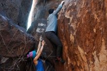 Bouldering in Hueco Tanks on 12/24/2018 with Blue Lizard Climbing and Yoga

Filename: SRM_20181224_1639230.jpg
Aperture: f/4.0
Shutter Speed: 1/200
Body: Canon EOS-1D Mark II
Lens: Canon EF 50mm f/1.8 II