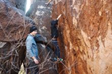 Bouldering in Hueco Tanks on 12/24/2018 with Blue Lizard Climbing and Yoga

Filename: SRM_20181224_1644040.jpg
Aperture: f/2.8
Shutter Speed: 1/200
Body: Canon EOS-1D Mark II
Lens: Canon EF 50mm f/1.8 II