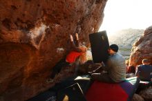 Bouldering in Hueco Tanks on 12/24/2018 with Blue Lizard Climbing and Yoga

Filename: SRM_20181224_1750370.jpg
Aperture: f/4.5
Shutter Speed: 1/200
Body: Canon EOS-1D Mark II
Lens: Canon EF 16-35mm f/2.8 L