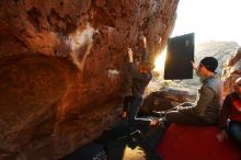 Bouldering in Hueco Tanks on 12/24/2018 with Blue Lizard Climbing and Yoga

Filename: SRM_20181224_1751140.jpg
Aperture: f/4.5
Shutter Speed: 1/200
Body: Canon EOS-1D Mark II
Lens: Canon EF 16-35mm f/2.8 L
