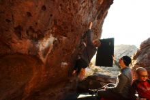 Bouldering in Hueco Tanks on 12/24/2018 with Blue Lizard Climbing and Yoga

Filename: SRM_20181224_1751190.jpg
Aperture: f/5.0
Shutter Speed: 1/200
Body: Canon EOS-1D Mark II
Lens: Canon EF 16-35mm f/2.8 L
