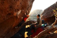 Bouldering in Hueco Tanks on 12/24/2018 with Blue Lizard Climbing and Yoga

Filename: SRM_20181224_1754280.jpg
Aperture: f/5.0
Shutter Speed: 1/200
Body: Canon EOS-1D Mark II
Lens: Canon EF 16-35mm f/2.8 L
