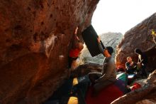 Bouldering in Hueco Tanks on 12/24/2018 with Blue Lizard Climbing and Yoga

Filename: SRM_20181224_1756520.jpg
Aperture: f/5.0
Shutter Speed: 1/200
Body: Canon EOS-1D Mark II
Lens: Canon EF 16-35mm f/2.8 L