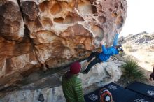 Bouldering in Hueco Tanks on 12/30/2018 with Blue Lizard Climbing and Yoga

Filename: SRM_20181230_1029100.jpg
Aperture: f/5.6
Shutter Speed: 1/200
Body: Canon EOS-1D Mark II
Lens: Canon EF 16-35mm f/2.8 L