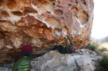 Bouldering in Hueco Tanks on 12/30/2018 with Blue Lizard Climbing and Yoga

Filename: SRM_20181230_1030160.jpg
Aperture: f/5.6
Shutter Speed: 1/200
Body: Canon EOS-1D Mark II
Lens: Canon EF 16-35mm f/2.8 L