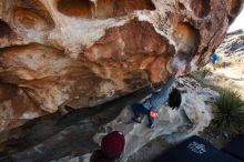 Bouldering in Hueco Tanks on 12/30/2018 with Blue Lizard Climbing and Yoga

Filename: SRM_20181230_1031260.jpg
Aperture: f/6.3
Shutter Speed: 1/200
Body: Canon EOS-1D Mark II
Lens: Canon EF 16-35mm f/2.8 L