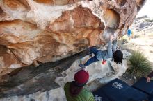 Bouldering in Hueco Tanks on 12/30/2018 with Blue Lizard Climbing and Yoga

Filename: SRM_20181230_1031460.jpg
Aperture: f/5.0
Shutter Speed: 1/200
Body: Canon EOS-1D Mark II
Lens: Canon EF 16-35mm f/2.8 L