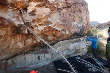 Bouldering in Hueco Tanks on 12/30/2018 with Blue Lizard Climbing and Yoga

Filename: SRM_20181230_1035290.jpg
Aperture: f/6.3
Shutter Speed: 1/200
Body: Canon EOS-1D Mark II
Lens: Canon EF 16-35mm f/2.8 L