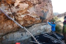 Bouldering in Hueco Tanks on 12/30/2018 with Blue Lizard Climbing and Yoga

Filename: SRM_20181230_1035350.jpg
Aperture: f/6.3
Shutter Speed: 1/200
Body: Canon EOS-1D Mark II
Lens: Canon EF 16-35mm f/2.8 L