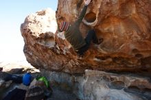 Bouldering in Hueco Tanks on 12/30/2018 with Blue Lizard Climbing and Yoga

Filename: SRM_20181230_1048170.jpg
Aperture: f/5.0
Shutter Speed: 1/250
Body: Canon EOS-1D Mark II
Lens: Canon EF 16-35mm f/2.8 L