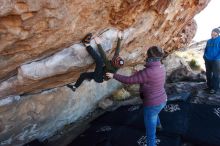 Bouldering in Hueco Tanks on 12/30/2018 with Blue Lizard Climbing and Yoga

Filename: SRM_20181230_1113500.jpg
Aperture: f/6.3
Shutter Speed: 1/200
Body: Canon EOS-1D Mark II
Lens: Canon EF 16-35mm f/2.8 L